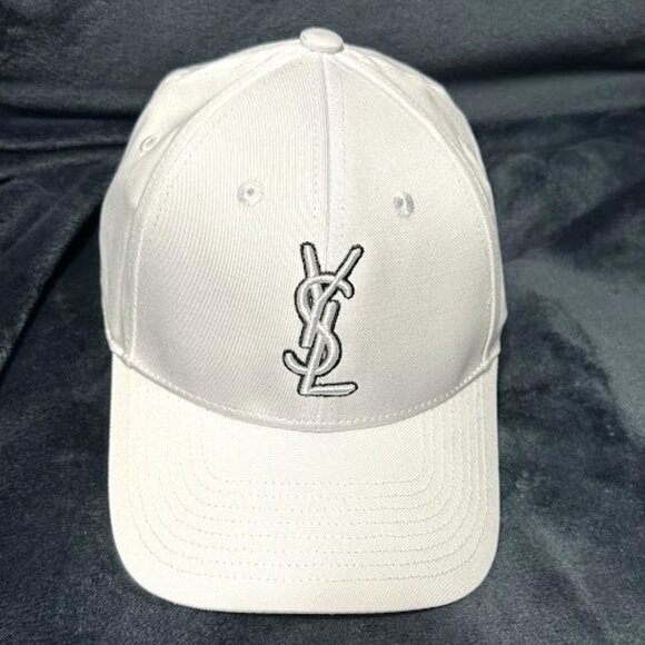 Yves Saint Laurent Accessories - Yves Saint Laurent White Cap Hat Summer Caps Women's Accessories